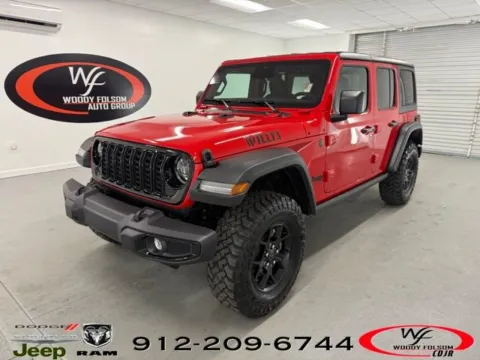 Red 2026 Jeep Wrangler Willys for sale in Baxley, GA