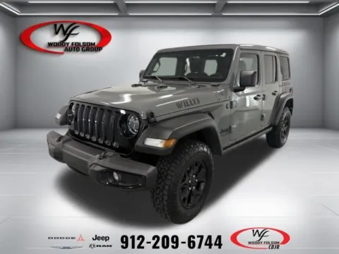 Gray 2021 Jeep Wrangler Unlimited Willys for sale in Baxley, GA