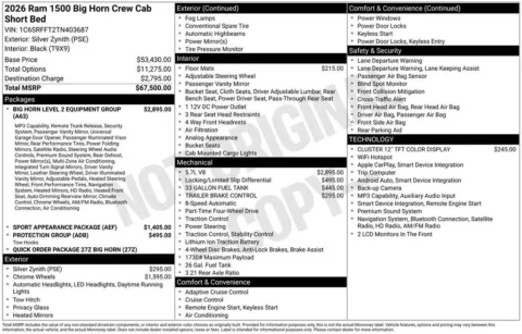 More photos of 2026 Ram 1500 Big Horn at Woody Folsom Chrysler Dodge Jeep Ram of Baxley, GA