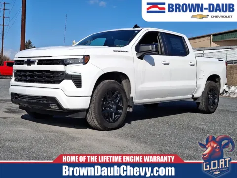 White 2025 Chevrolet Silverado 1500 4WD Crew Cab Short Bed RST for sale in Nazareth, PA