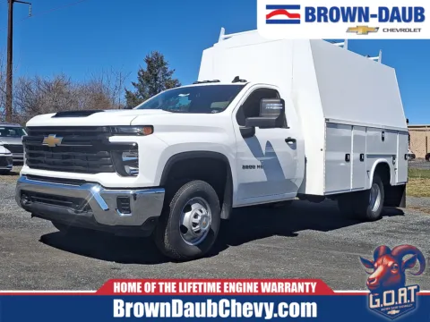 White 2025 Chevrolet Silverado 3500HD Chassis Work Truck for sale in Nazareth, PA