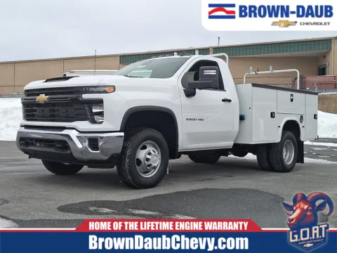 White 2025 Chevrolet Silverado 3500HD Chassis Work Truck for sale in Nazareth, PA