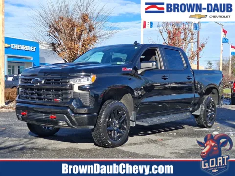 Black 2022 Chevrolet Silverado 1500 4WD Crew Cab Short Bed LT Trail Boss for sale in Nazareth, PA