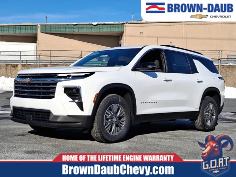 White 2026 Chevrolet Traverse AWD LT for sale in Nazareth, PA