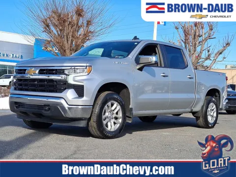 Silver 2022 Chevrolet Silverado 1500 4WD Crew Cab Short Bed LT with 2FL for sale in Nazareth, PA