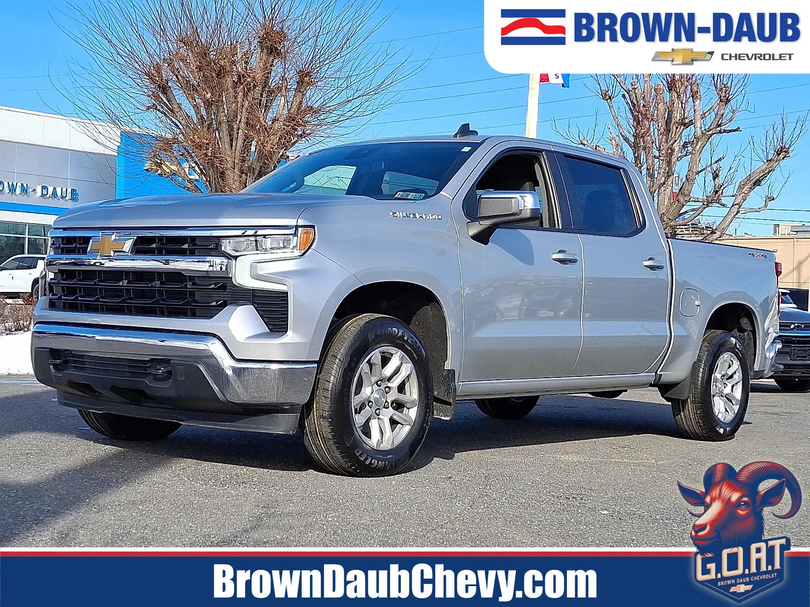 Silver 2022 Chevrolet Silverado 1500 4WD Crew Cab Short Bed LT with 2FL for sale in Nazareth, PA