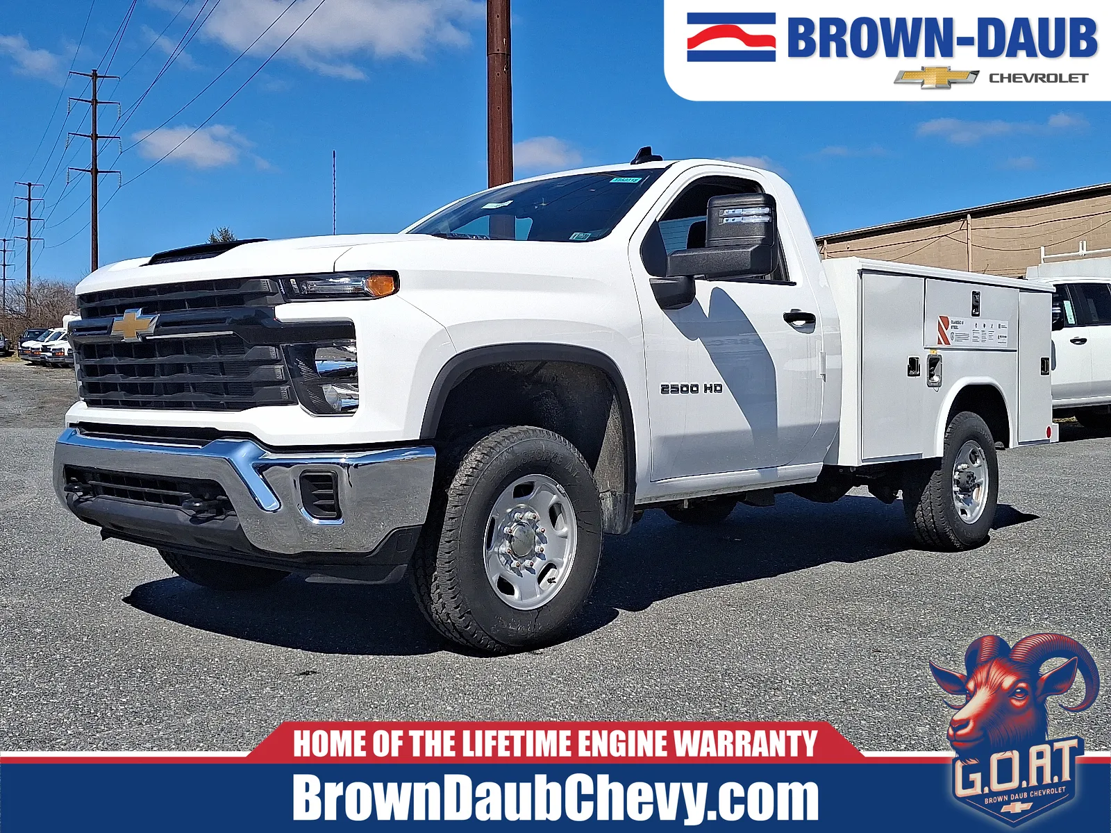 White 2025 Chevrolet Silverado 2500HD 4WD Regular Cab Long Bed Work Truck for sale in Nazareth, PA