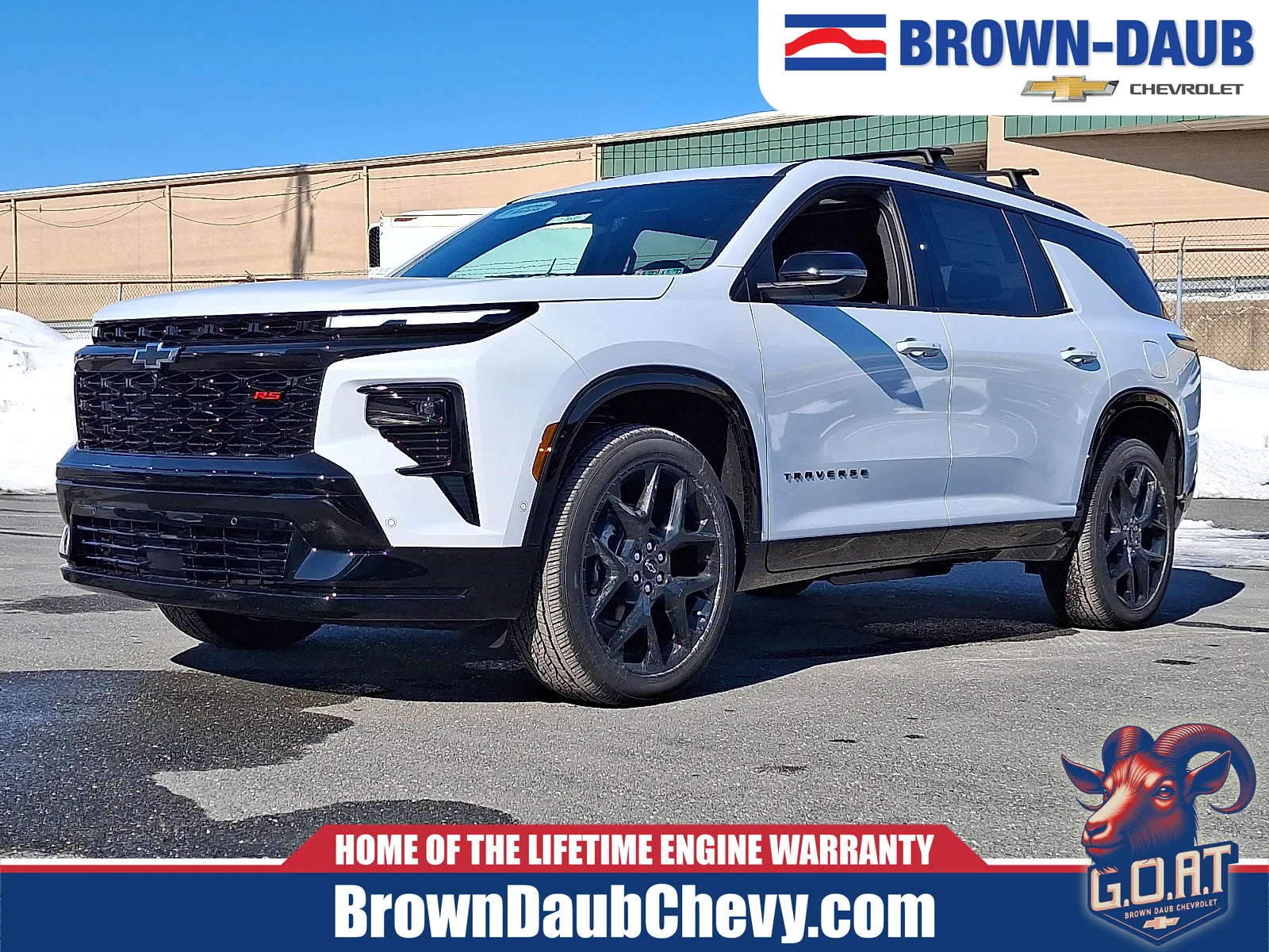 White 2026 Chevrolet Traverse AWD RS for sale in Nazareth, PA