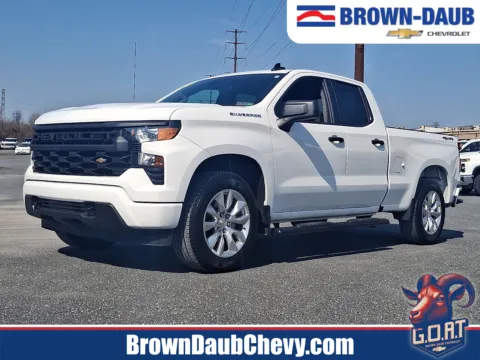 White 2024 Chevrolet Silverado 1500 4WD Double Cab Standard Bed Custom for sale in Nazareth, PA