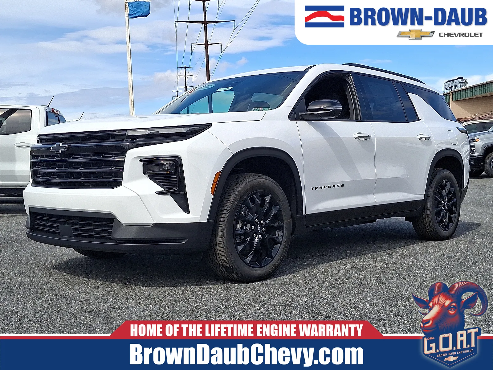 White 2026 Chevrolet Traverse AWD LT for sale in Nazareth, PA