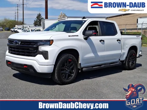 White 2023 Chevrolet Silverado 1500 4WD Crew Cab Short Bed RST for sale in Nazareth, PA