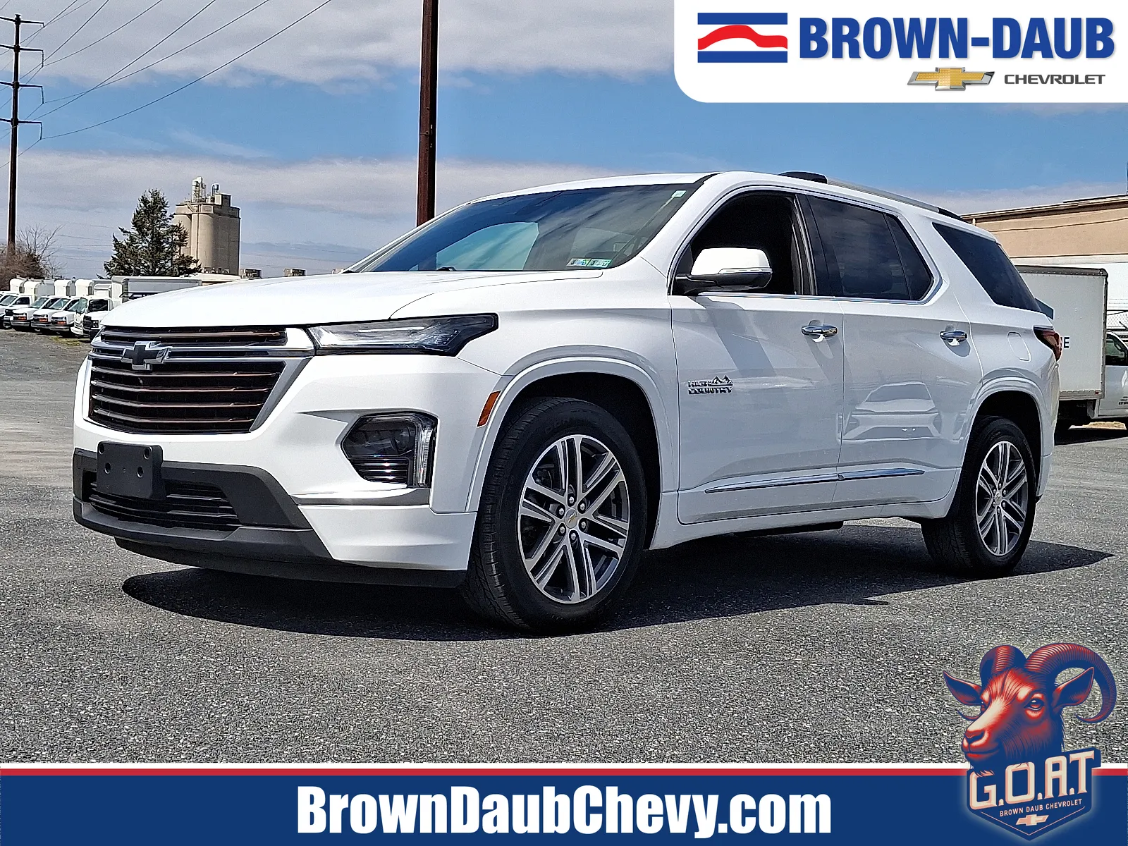 White 2023 Chevrolet Traverse AWD High Country for sale in Nazareth, PA