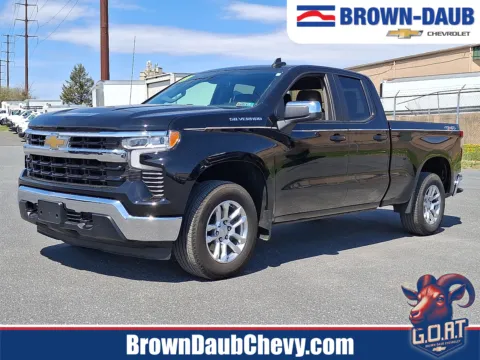 Black 2023 Chevrolet Silverado 1500 4WD Double Cab Standard Bed LT with 2FT for sale in Nazareth, PA