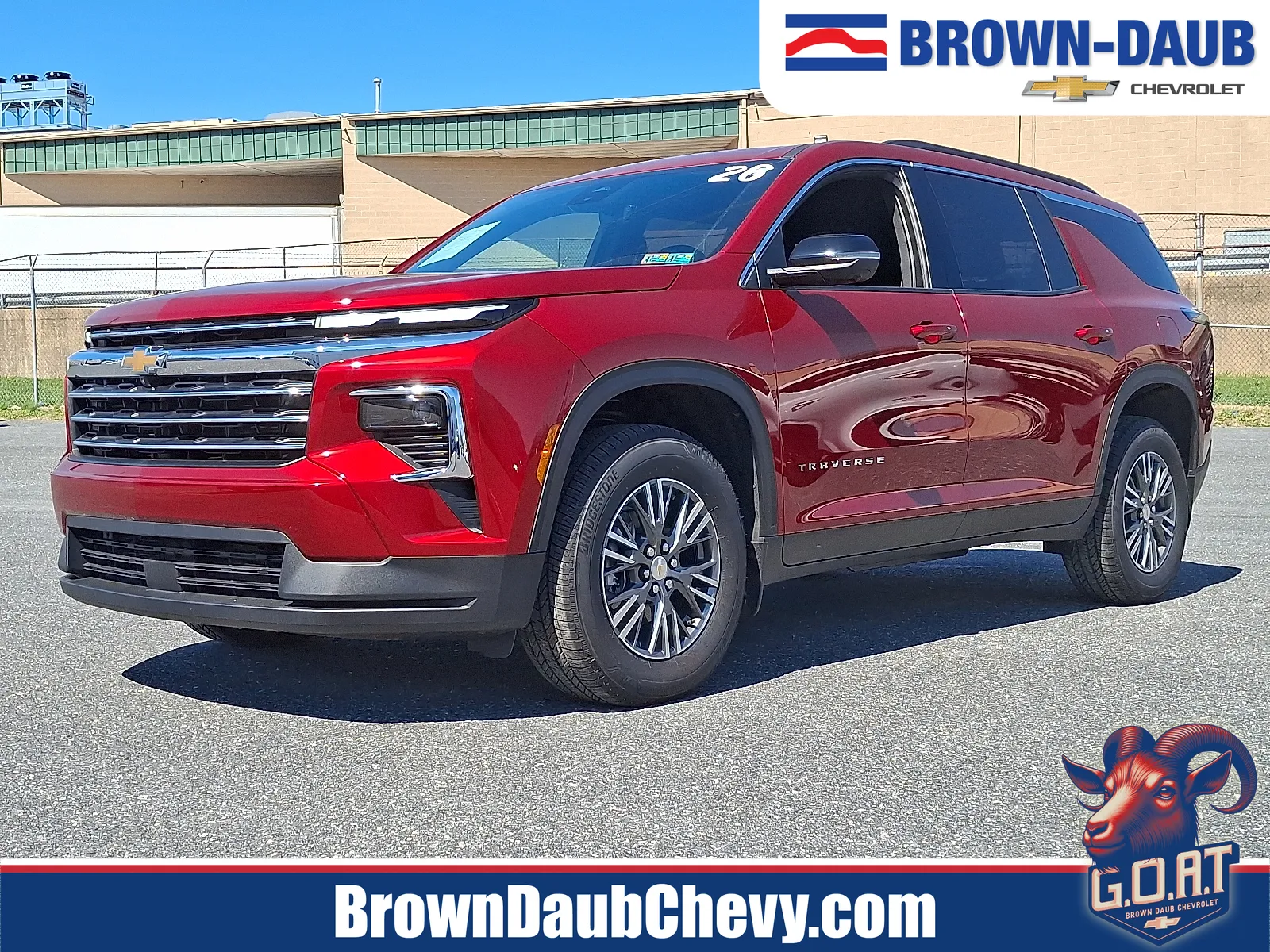 Red 2026 Chevrolet Traverse AWD LT for sale in Nazareth, PA