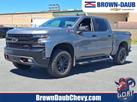 Gray 2021 Chevrolet Silverado 1500 4WD Crew Cab Short Bed LT Trail Boss for sale in Nazareth, PA