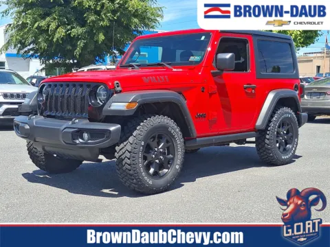 Red 2022 Jeep Wrangler Willys 4x4 for sale in Nazareth, PA