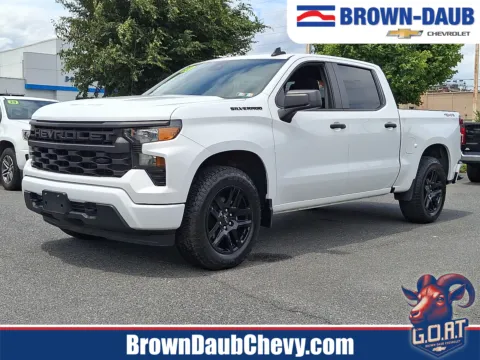 White 2022 Chevrolet Silverado 1500 4WD Crew Cab Short Bed Custom for sale in Nazareth, PA