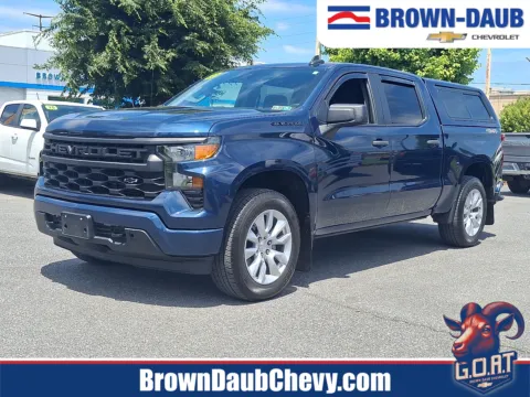 Blue 2022 Chevrolet Silverado 1500 4WD Crew Cab Short Bed Custom for sale in Nazareth, PA