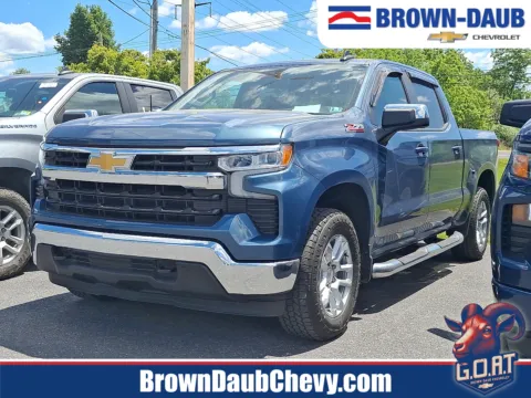 Blue 2024 Chevrolet Silverado 1500 4WD Crew Cab Short Bed LT for sale in Nazareth, PA