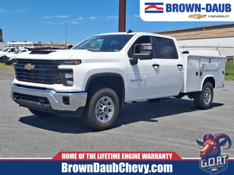 White 2026 Chevrolet Silverado 3500 HD Crew Cab, Long Bed, WT Dual Rear Wheel, RWD for sale in Nazareth, PA