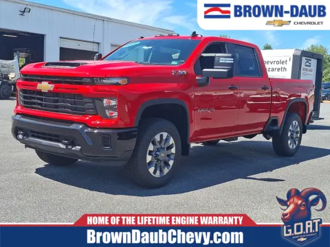 Red 2026 Chevrolet Silverado 2500 HD Crew Cab, Standard Bed, WT, 4WD for sale in Nazareth, PA
