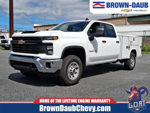 White 2026 Chevrolet Silverado 3500 HD Crew Cab, Long Bed, WT Dual Rear Wheel, RWD for sale in Nazareth, PA