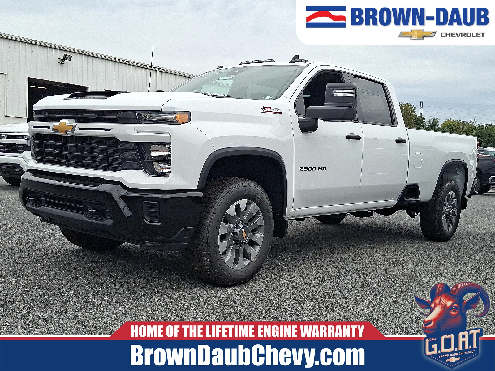 White 2026 Chevrolet Silverado 2500 HD Crew Cab, Long Bed, Custom, 4WD for sale in Nazareth, PA