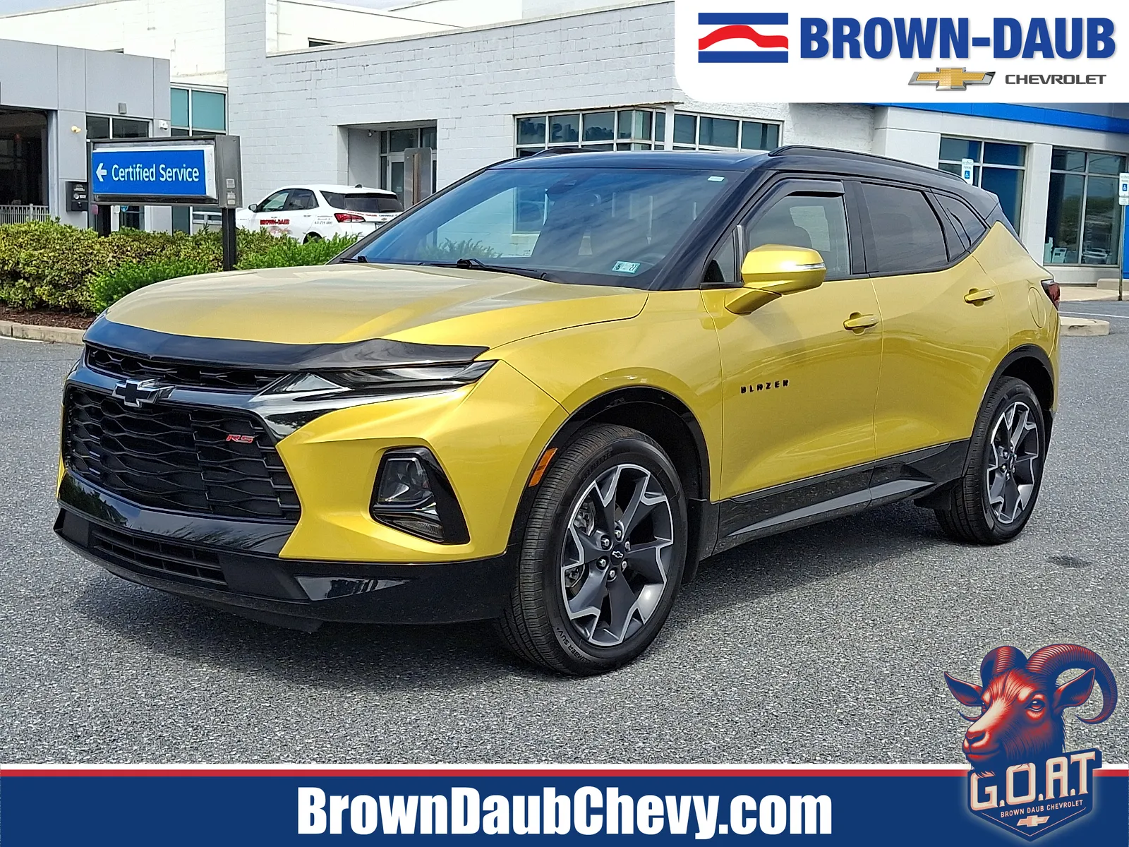 Yellow 2022 Chevrolet Blazer AWD RS for sale in Nazareth, PA