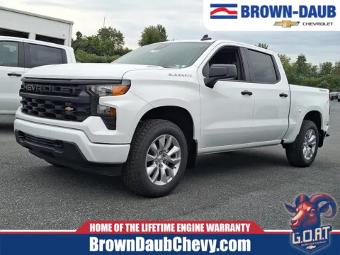White 2026 Chevrolet Silverado 1500 4WD Crew Cab Short Bed Custom for sale in Nazareth, PA
