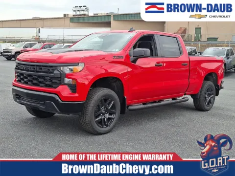 Red 2026 Chevrolet Silverado 1500 4WD Crew Cab Standard Bed Custom Trail Boss for sale in Nazareth, PA