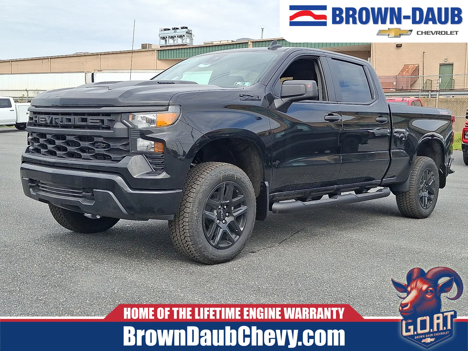 Black 2026 Chevrolet Silverado 1500 4WD Crew Cab Standard Bed Custom Trail Boss for sale in Nazareth, PA