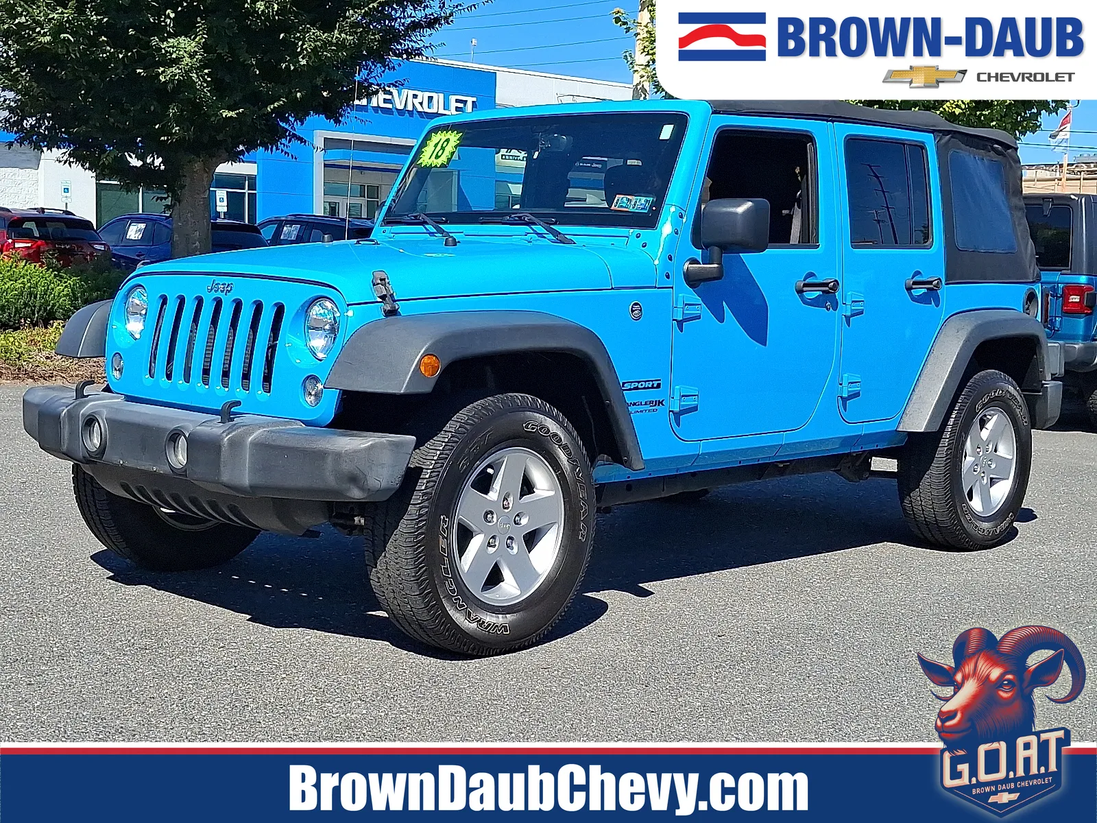 Blue 2018 Jeep Wrangler JK Unlimit Sport S 4x4 for sale in Nazareth, PA