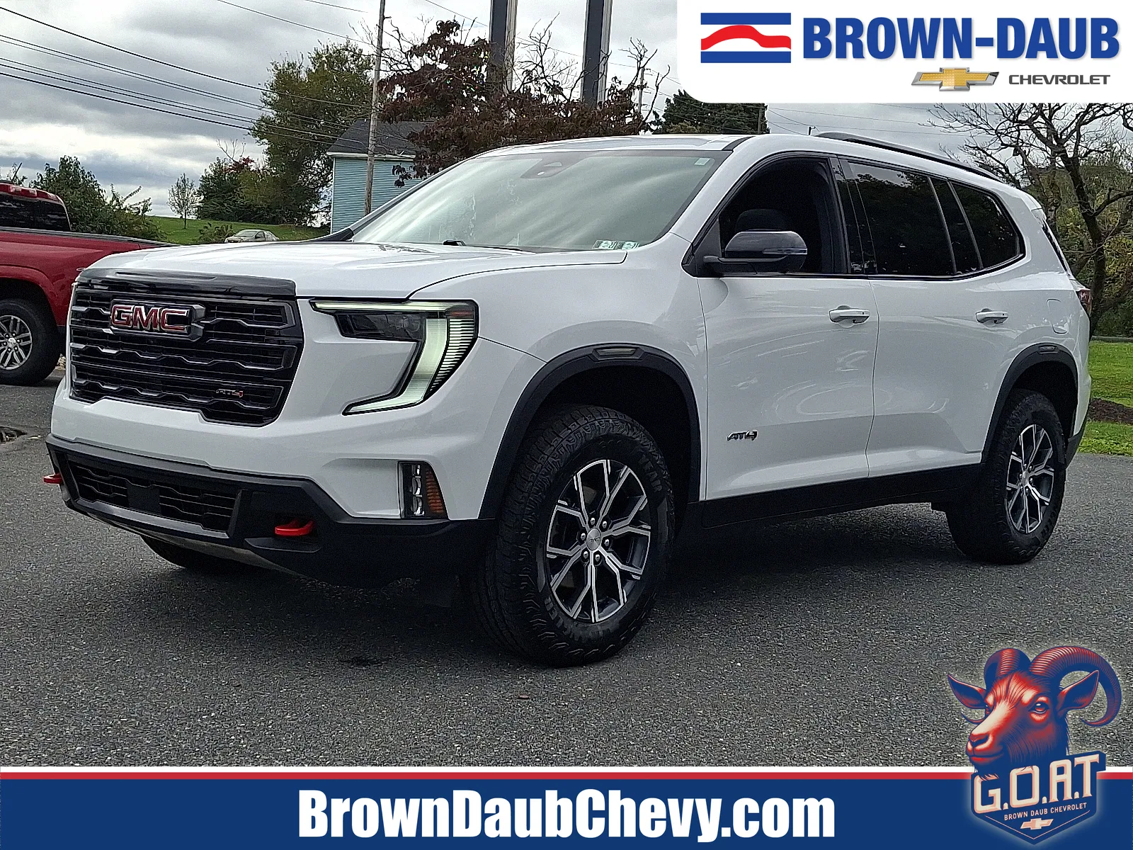 White 2024 GMC Acadia AWD AT4 for sale in Nazareth, PA