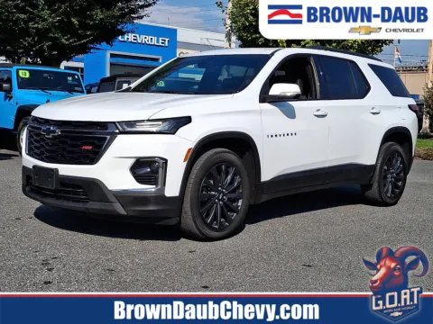 White 2023 Chevrolet Traverse AWD RS for sale in Nazareth, PA