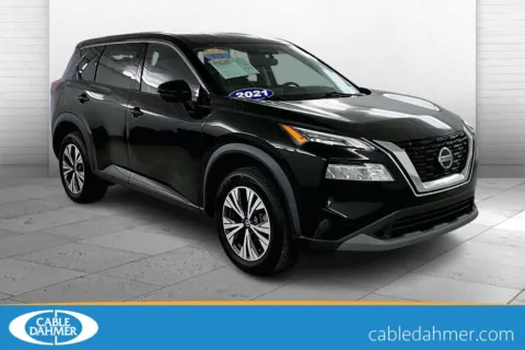 Black 2021 Nissan Rogue SV for sale in Lawrence, KS