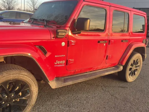 Red 2022 Jeep Wrangler 4xe Unlimited Sahara for sale in Lawrence, KS