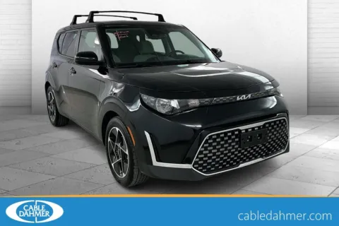 Black 2023 Kia Soul EX for sale in Lawrence, KS
