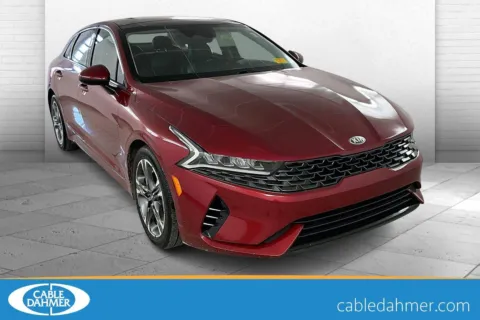 Red 2021 KIA K5 EX for sale in Lawrence, KS