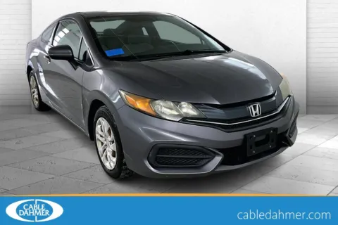 Silver 2014 Honda Civic Coupe LX for sale in Lawrence, KS