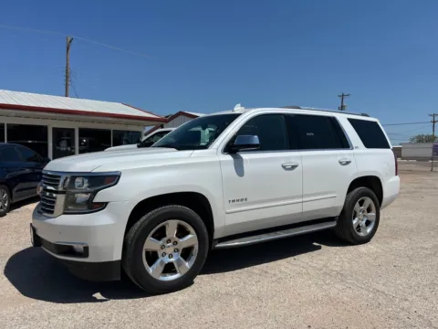 White 2016 CHEVROLET TAHOE LTZ for sale in Abilene, TX