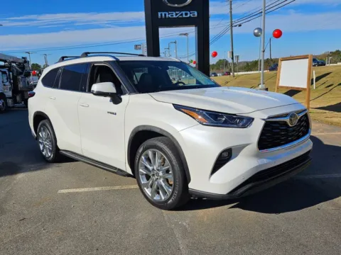 White 2021 Toyota Highlander Hybrid Limited for sale in Macon, GA