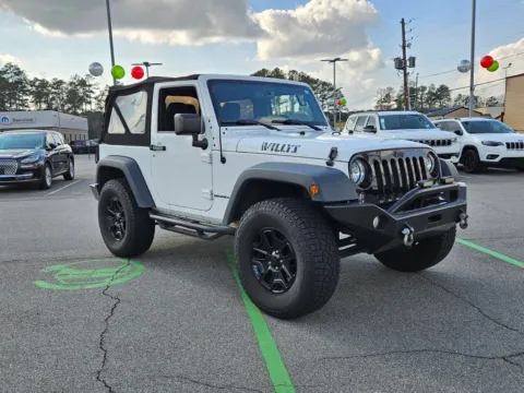 White 2015 Jeep Wrangler Willys Wheeler for sale in Macon, GA