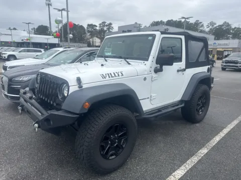 White 2015 Jeep Wrangler Willys Wheeler for sale in Macon, GA