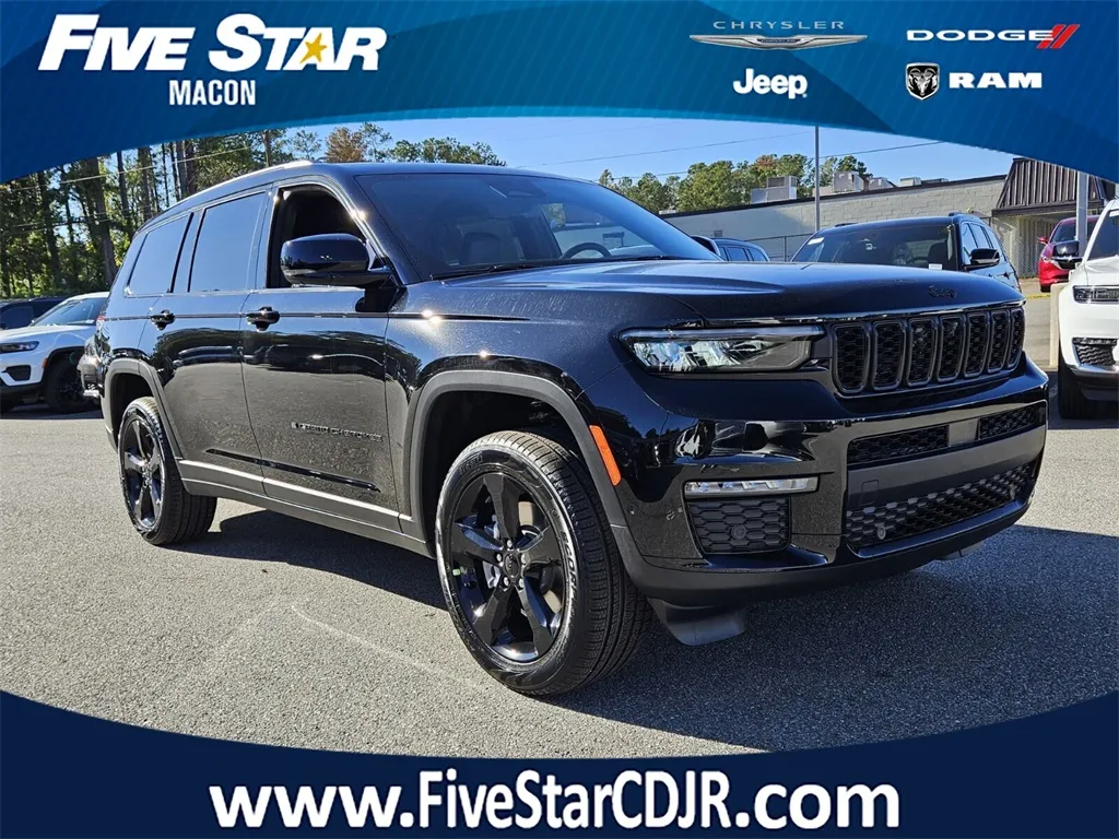 Black 2025 Jeep Grand Cherokee L Limited for sale in Macon, GA