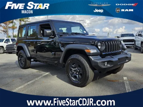 Black 2026 Jeep Wrangler Sport for sale in Macon, GA