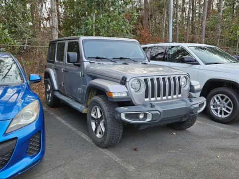 Silver 2020 Jeep Wrangler Unlimited Sahara for sale in Macon, GA