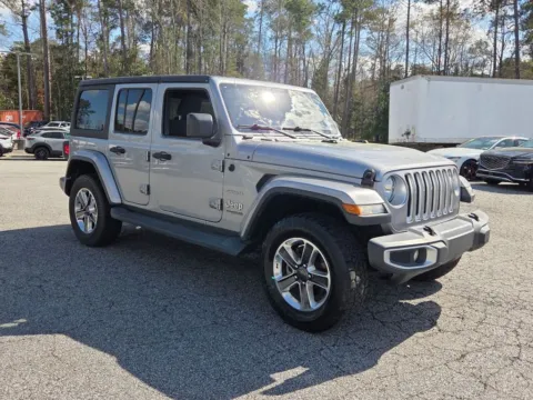 Silver 2020 Jeep Wrangler Unlimited Sahara for sale in Macon, GA