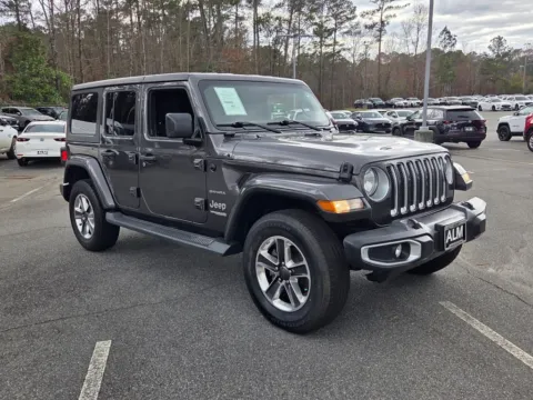 Gray 2021 Jeep Wrangler Unlimited Sahara for sale in Macon, GA
