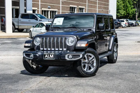 Gray 2021 Jeep Wrangler Unlimited Sahara for sale in Macon, GA