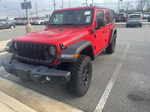 Red 2025 Jeep Wrangler Willys 4xe for sale in Macon, GA